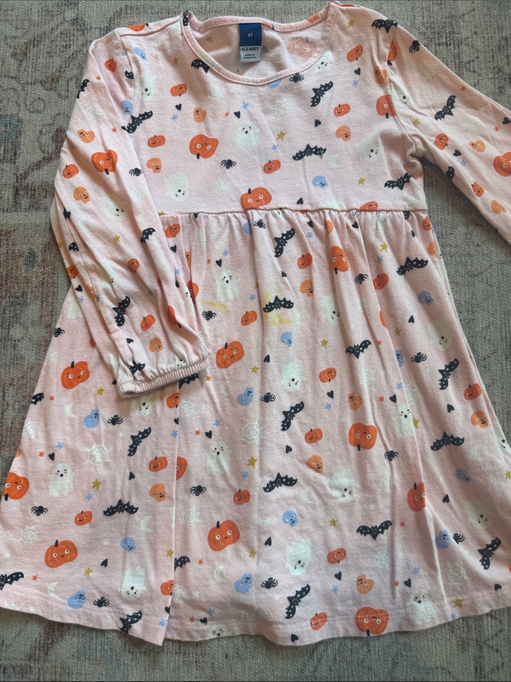 Old Navy Pink Pumpkin, Ghost & Bat Halloween Dress
